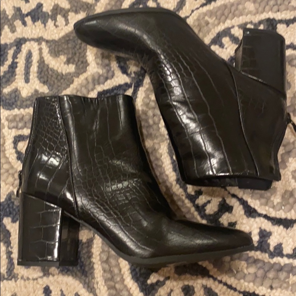 Black snake booties